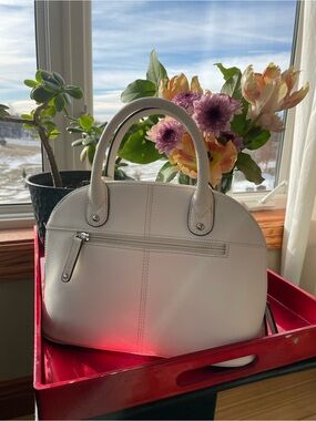 Tignanello White Leather Handbag